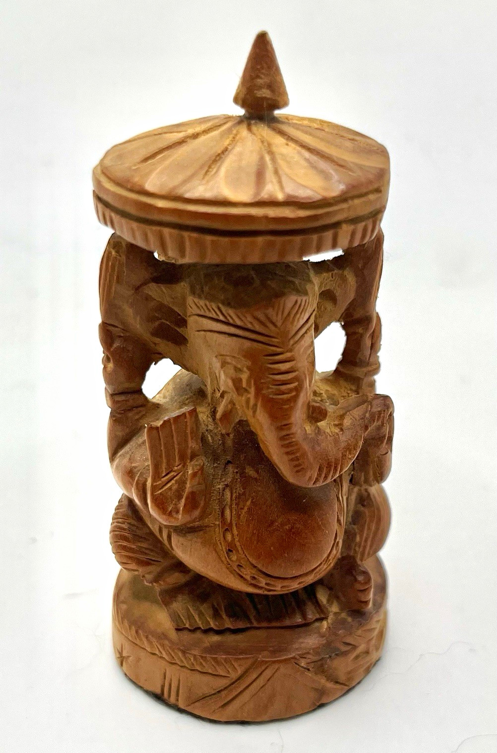 VTG Hand Carved Wooden Ganesha Hinduism Statue Figurine Ganesh India elephant VTG Hand Carved Wooden Ganesha Hinduism Statue Figurine Ganesh India elephant