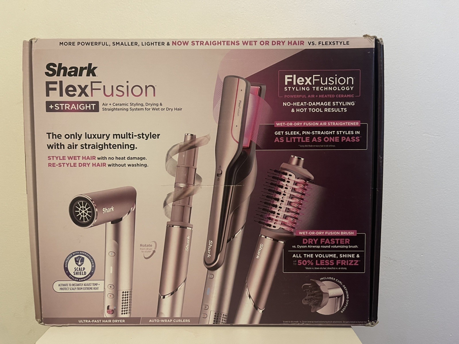 Shark FlexFusion & Straight WET & DRY all hair kind Multi-Styler Cosmic Blush Shark FlexFusion & Straight WET & DRY all hair kind Multi-Styler Cosmic Blush