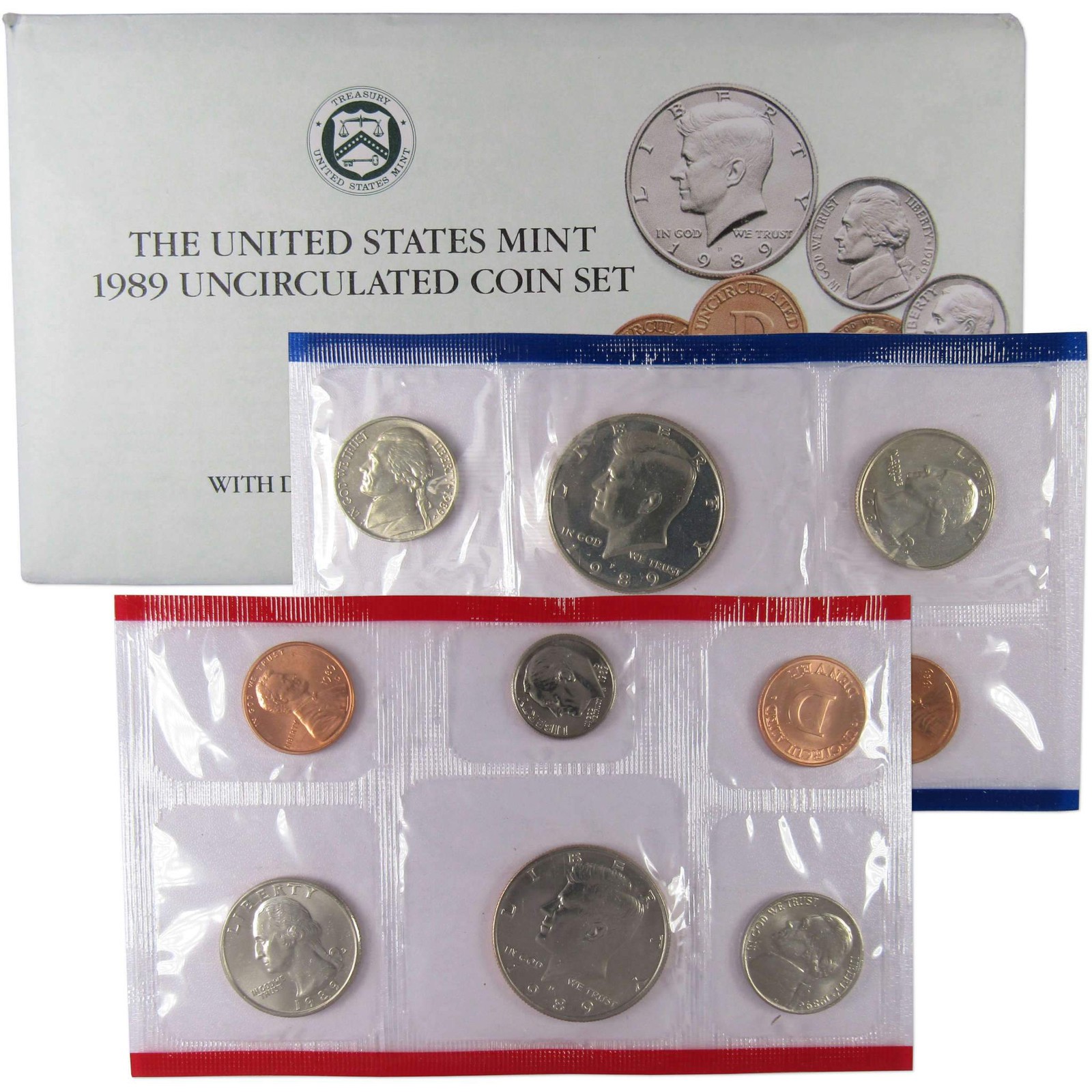 1989 Uncirculated Coin Set U.S Mint Original Government Packaging OGP 1989 Uncirculated Coin Set U.S Mint Original Government Packaging OGP