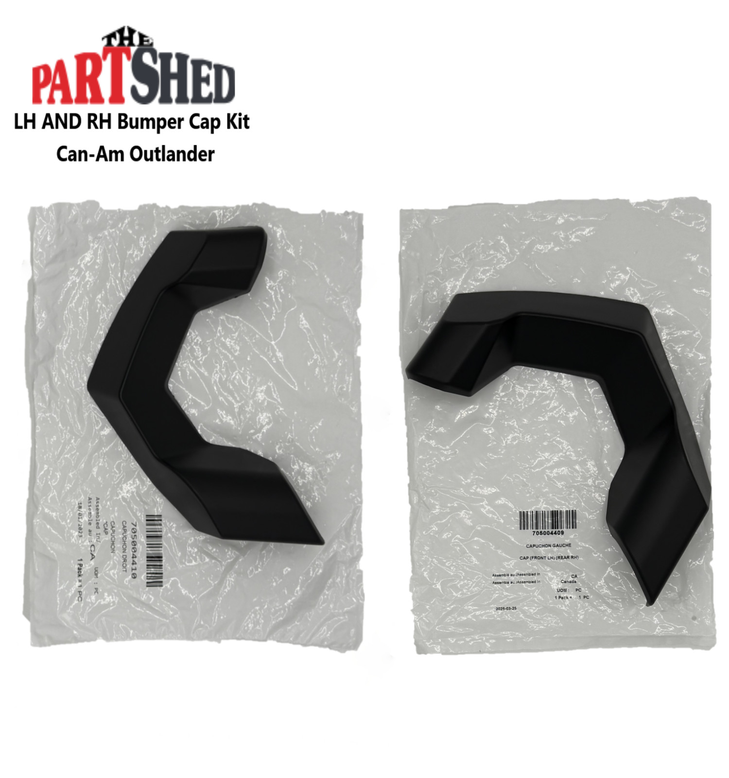 OEM Can-Am Front And Rear Bumper Cap Kit Outlander LH and RH (2012-2018)