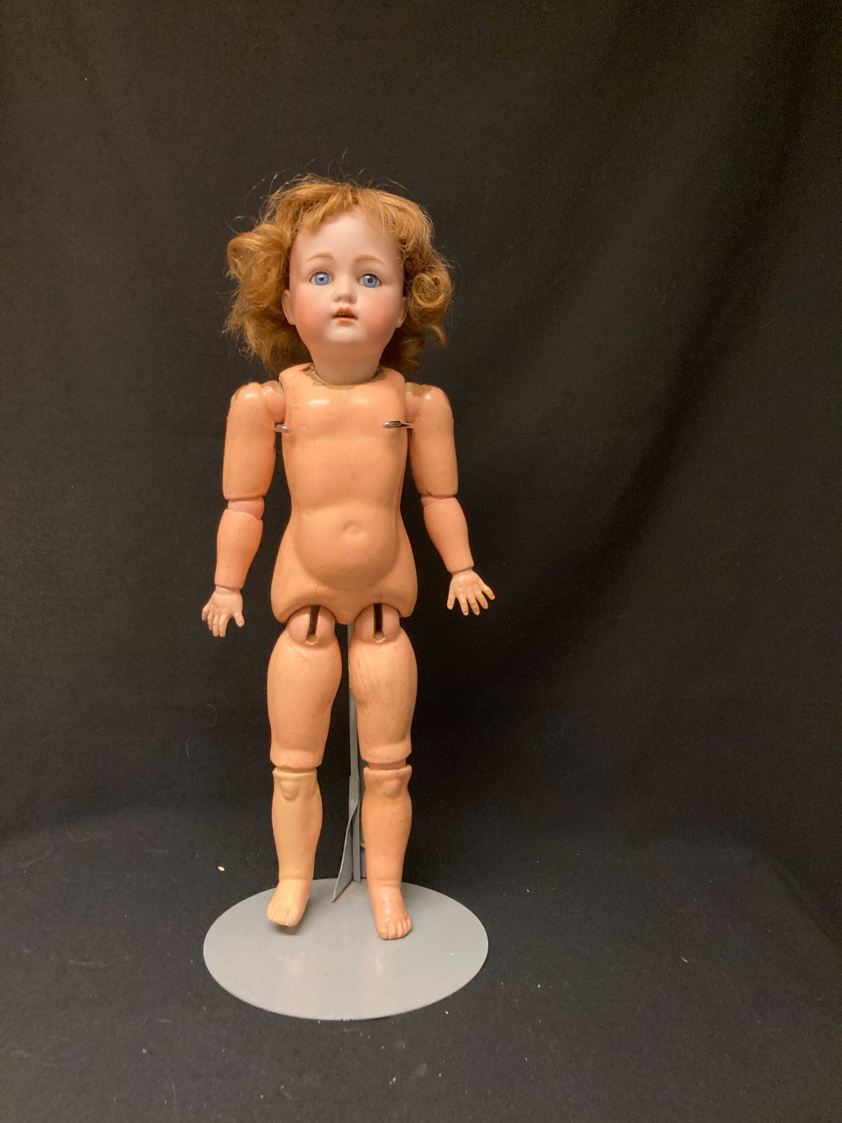 Antique German Bisque Doll on Composition Body, Kestner Mold 214