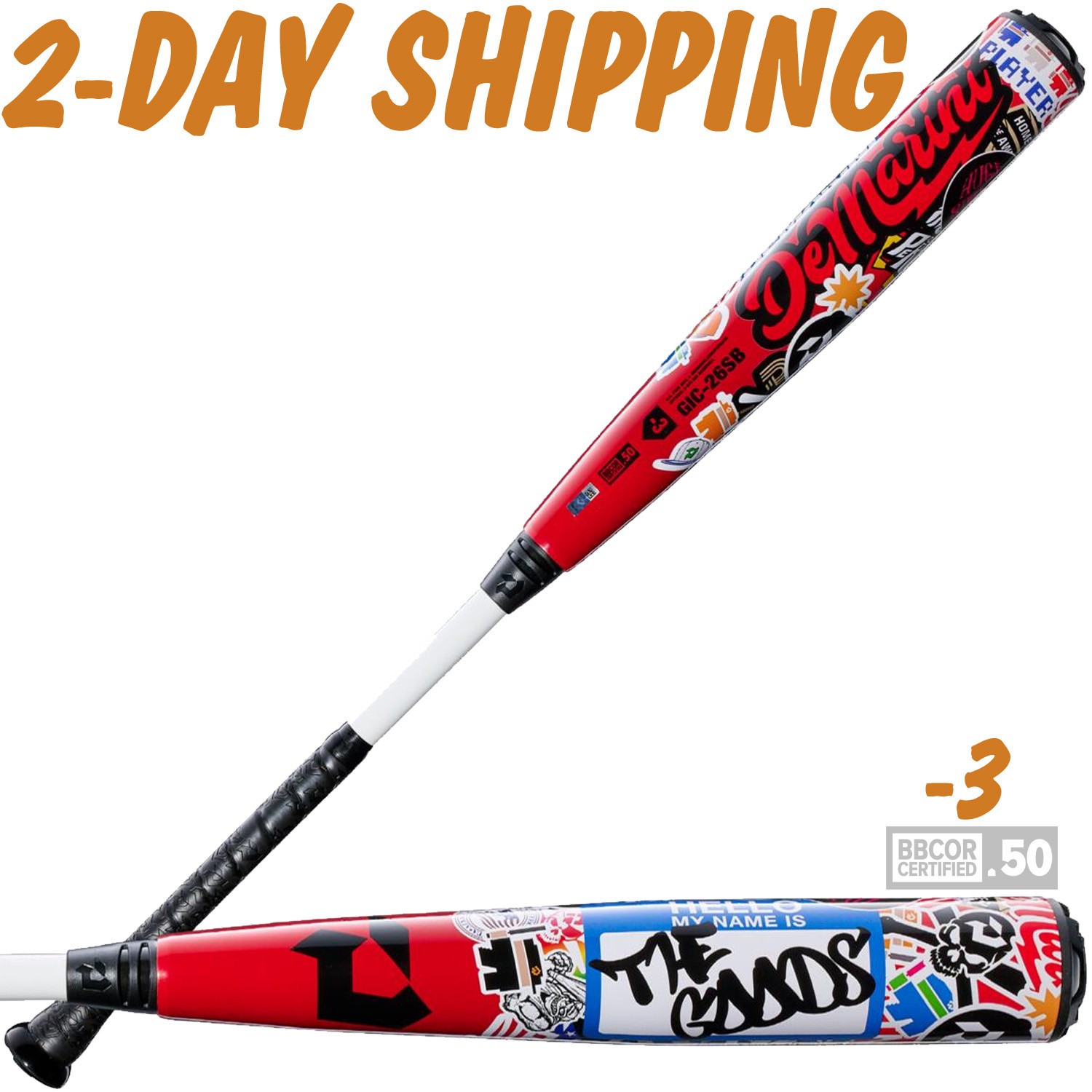 2026 DeMarini The Goods STICKER BOMB 32\