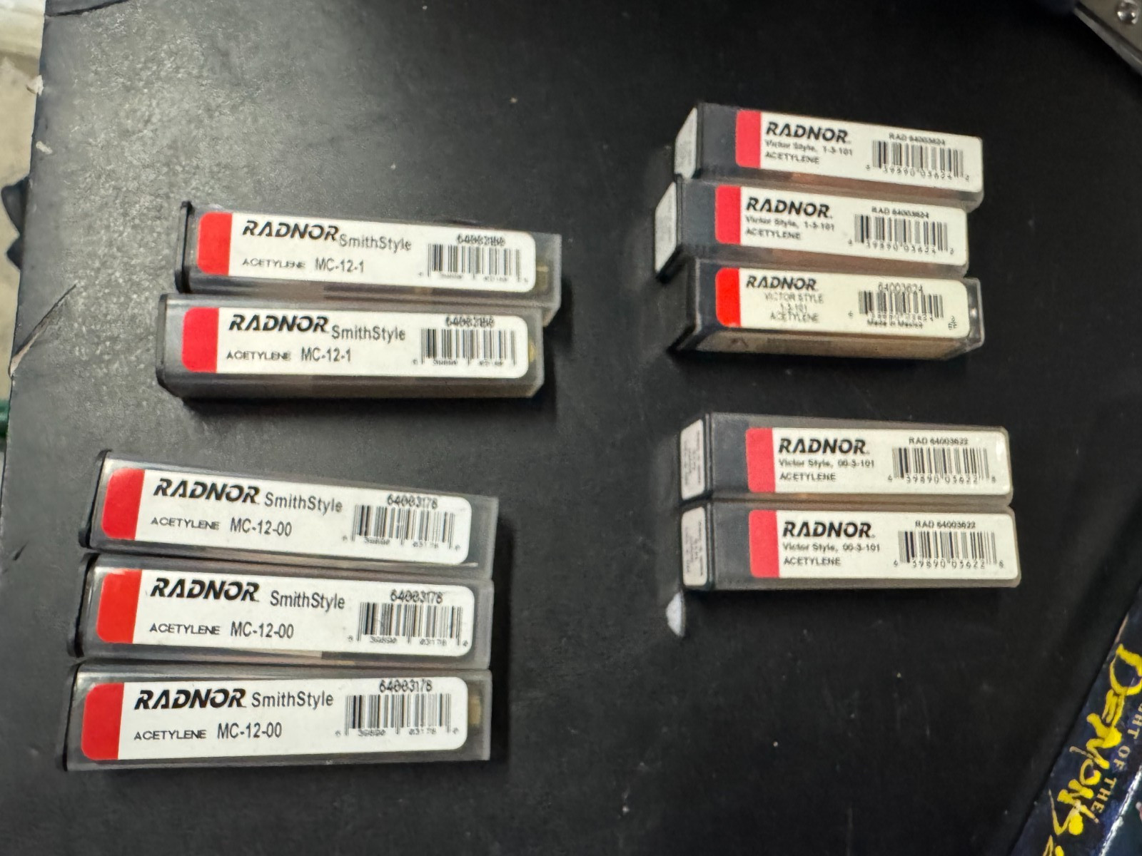 NEW RADNOR LOT 10X ACETYLENE TORCH TIPS NEW RADNOR LOT 10X ACETYLENE TORCH TIPS