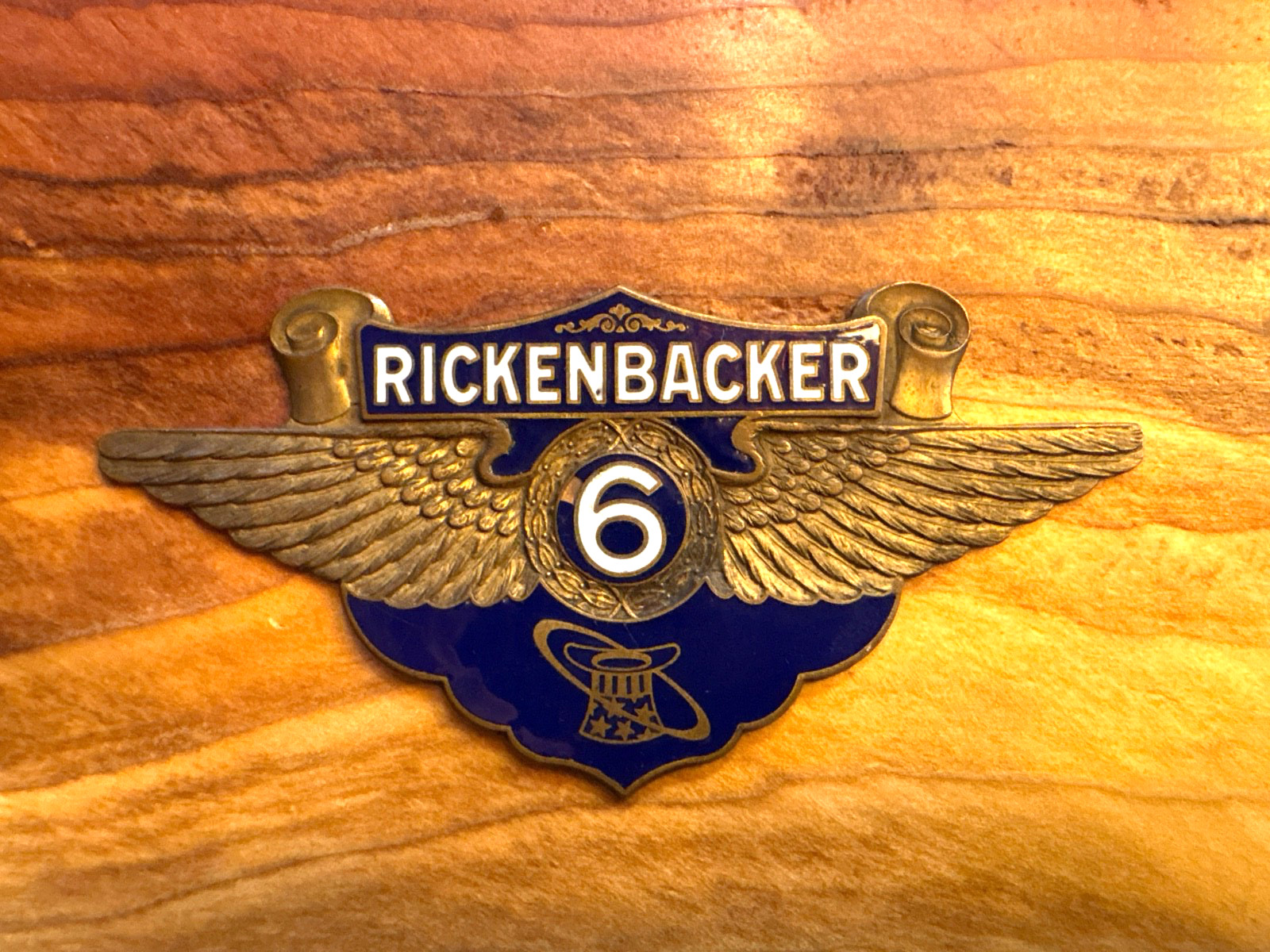 Vintage Original Rare 1926/1927 Rickenbacker Car Emblem Vintage Original Rare 1926/1927 Rickenbacker Car Emblem