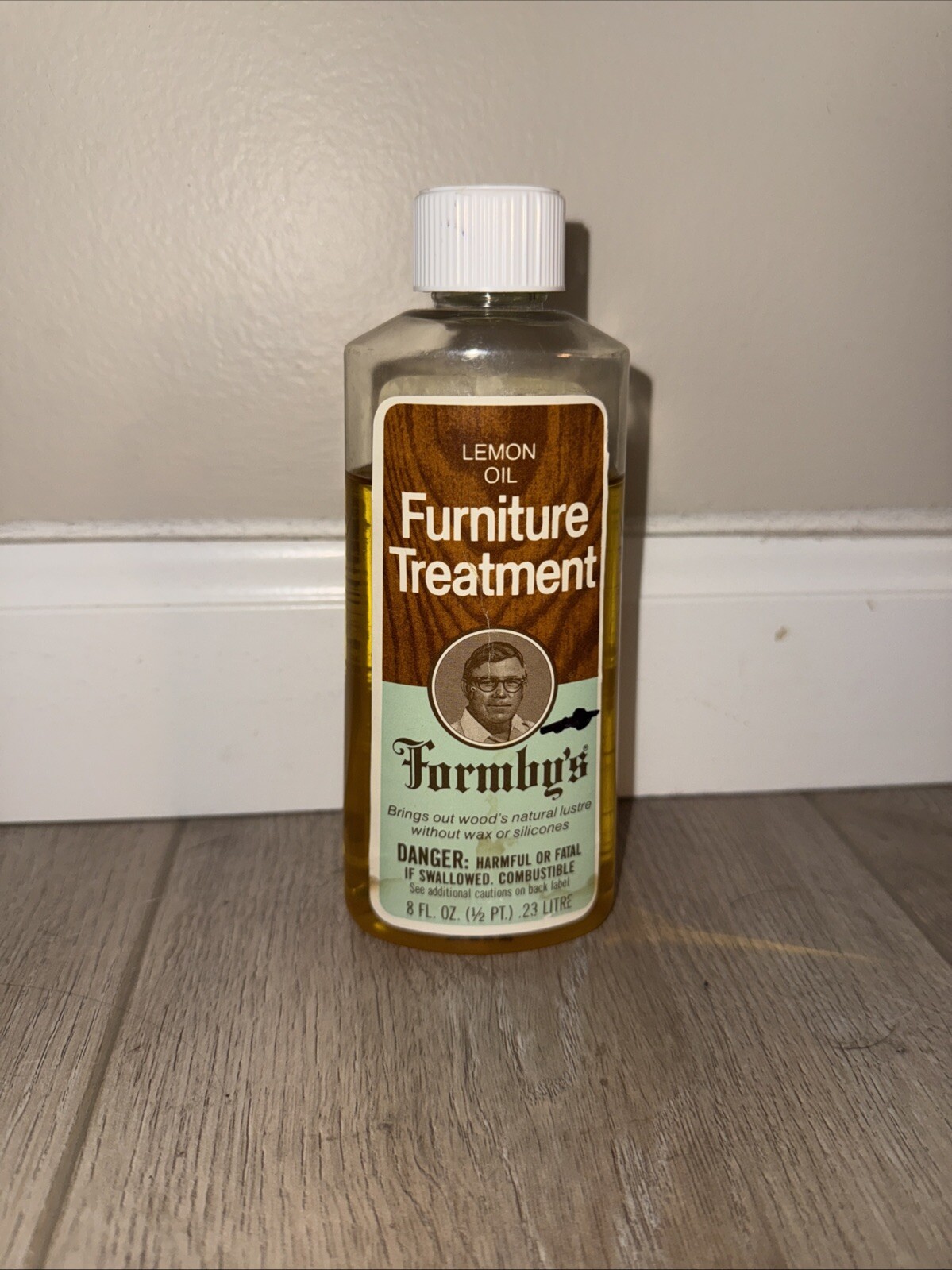 Vtg Formbys Penetrating Lemon Oil Furniture Treatment 8 Oz Bottle 80% Full