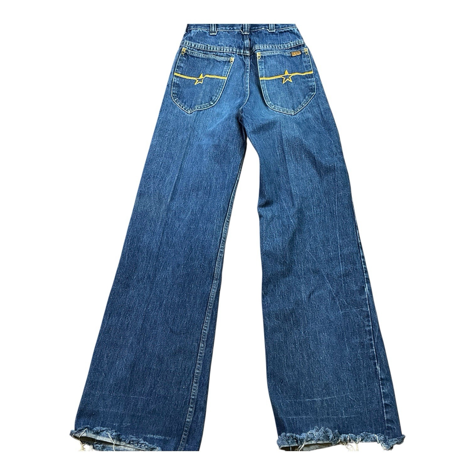Vintage 70s HASH medium/dark wash flare jeans 24 x 32 USA made