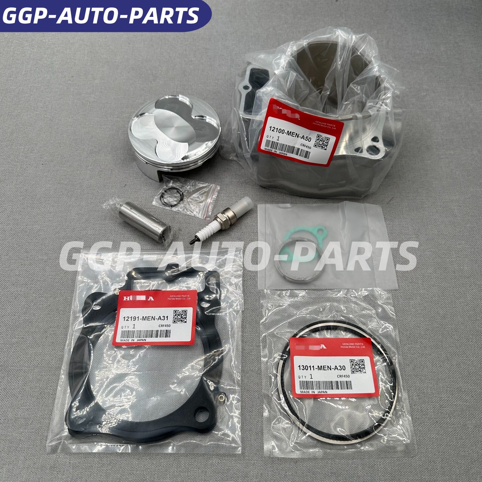 NEW OEM TOP END KIT W/ CYLINDER 12100-MEN-A50 FOR 2009-2016 HONDA CRF450R CRF NEW OEM TOP END KIT W/ CYLINDER 12100-MEN-A50 FOR 2009-2016 HONDA CRF450R CRF