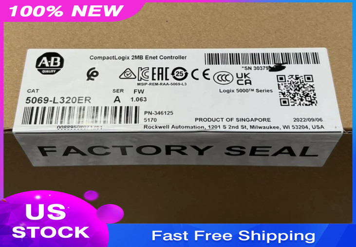 5069-L320ER Series A Allen Bradley  CompactLogix Controller 2023 New Surplus