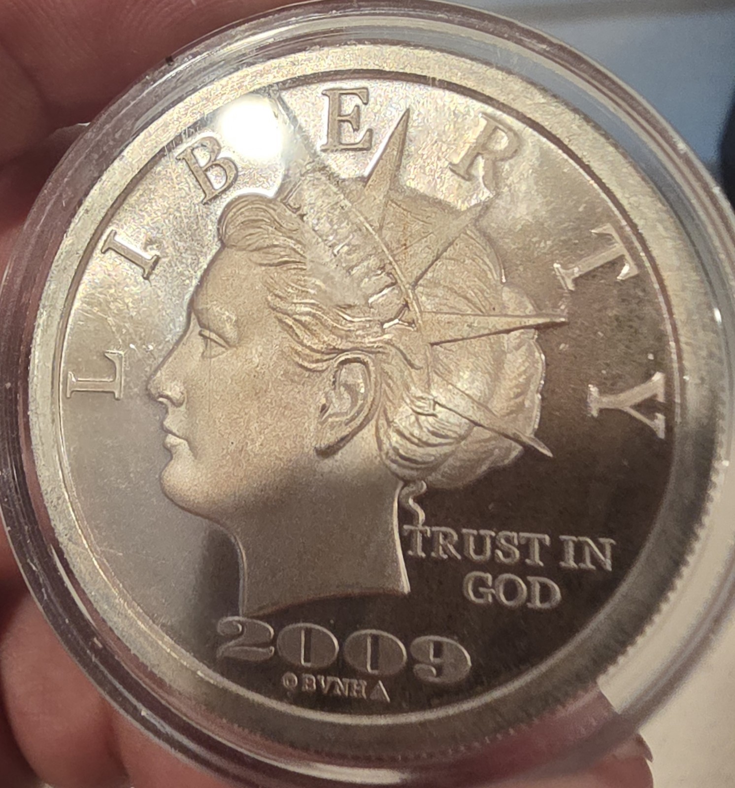 RARE 2009 LDI Norfed “$20” Liberty 1 oz .999 Fine Silver Round Proof Like