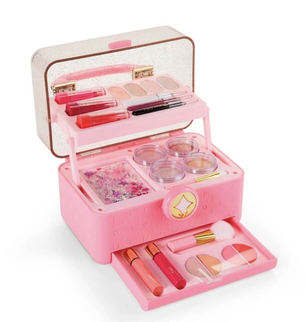 27pc FAO Schwarz Girl Portable Makeup Set / Kit with Storage Case - Brand New