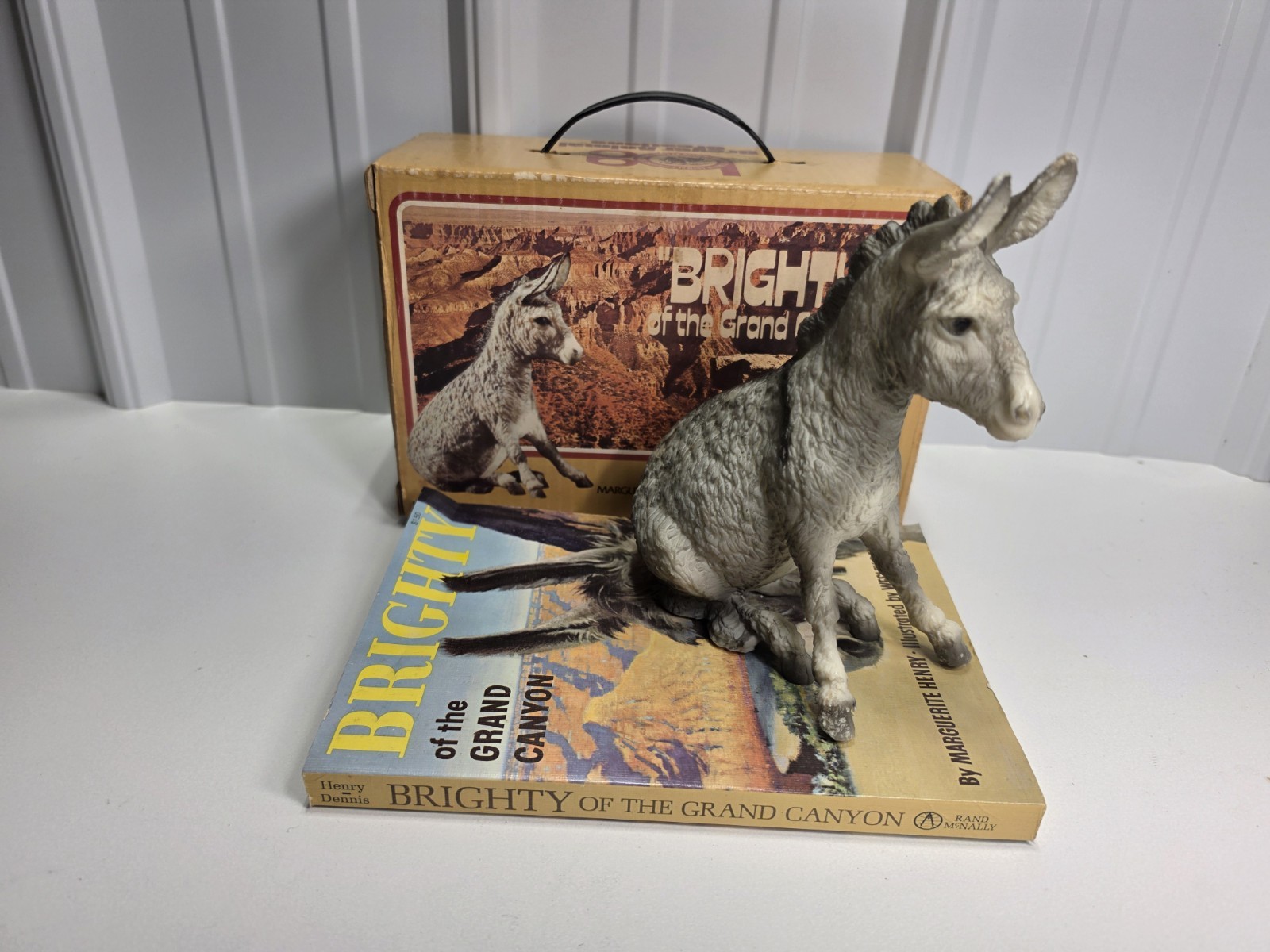 Vintage Brighty of the Grand Canyon Breyer Animal Creations Donkey Book Box 2075
