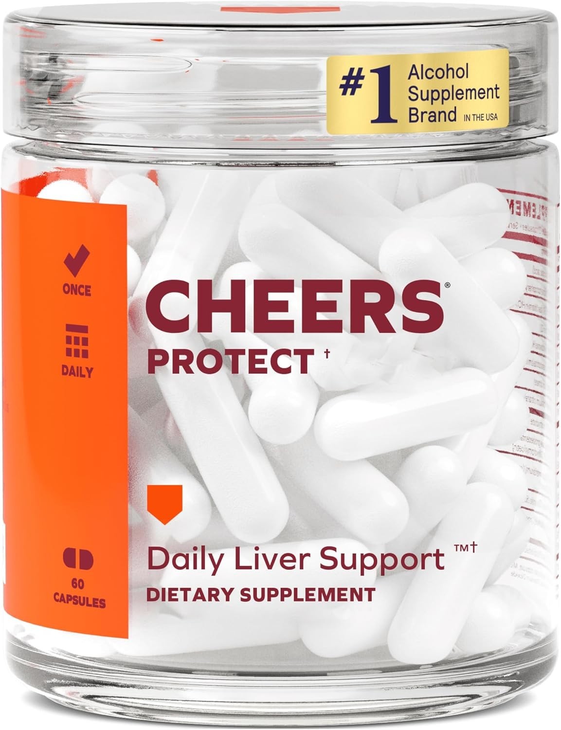 Cheers Protect | Daily Liver Supplement for Drinkers with L-Cysteine, 60 Capsule