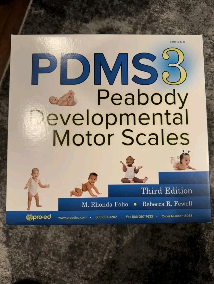 PDMS-3, Peabody Developmental Motor Scales, Third Edition New Complete Kit PDMS-3, Peabody Developmental Motor Scales, Third Edition New Complete Kit
