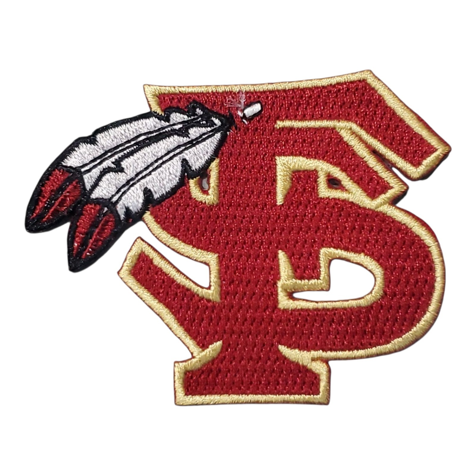 Classic Retro FSU Seminole FS Feather Patch. Seminoles. Embroidered. Iron On. 3\ Classic Retro FSU Seminole FS Feather Patch. Seminoles. Embroidered. Iron On. 3\