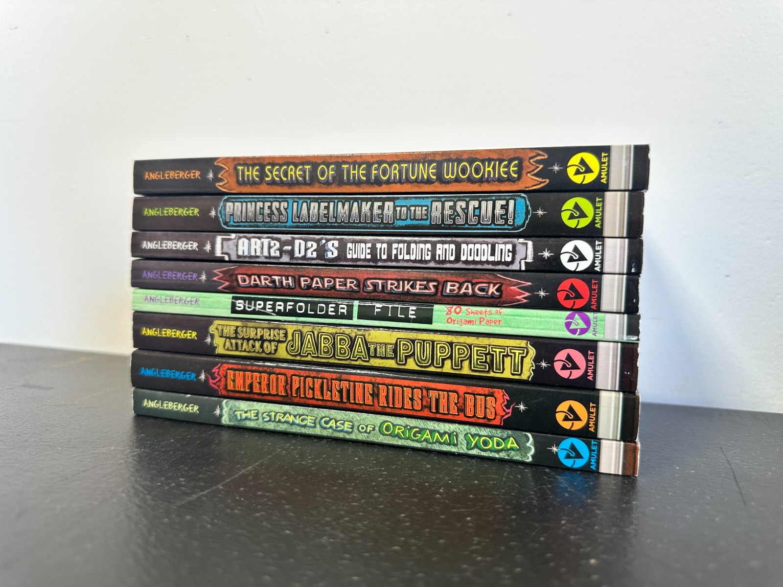 The Origami Yoda Files Complete Series Lot of 8 Paperback Books Tom Angleberger