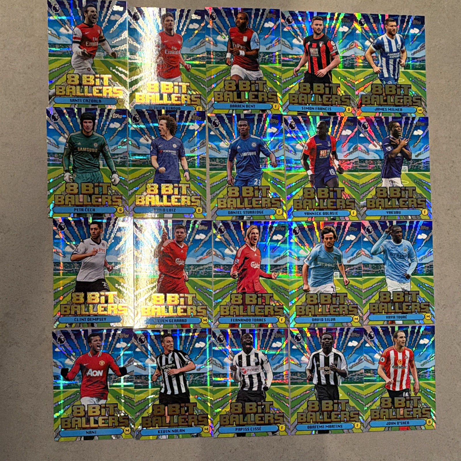 Topps Premier League 2026/2027 8 Bit Ballers Full Complete Set All 20 Cards