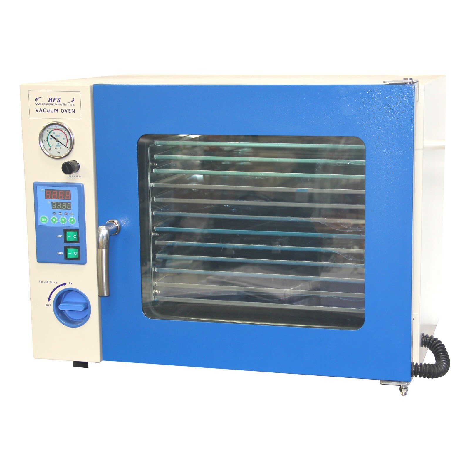 Vacuum Oven 1.9 CuFt with 12 Shelf LCD Display Vacuum Oven 1.9 CuFt with 12 Shelf LCD Display
