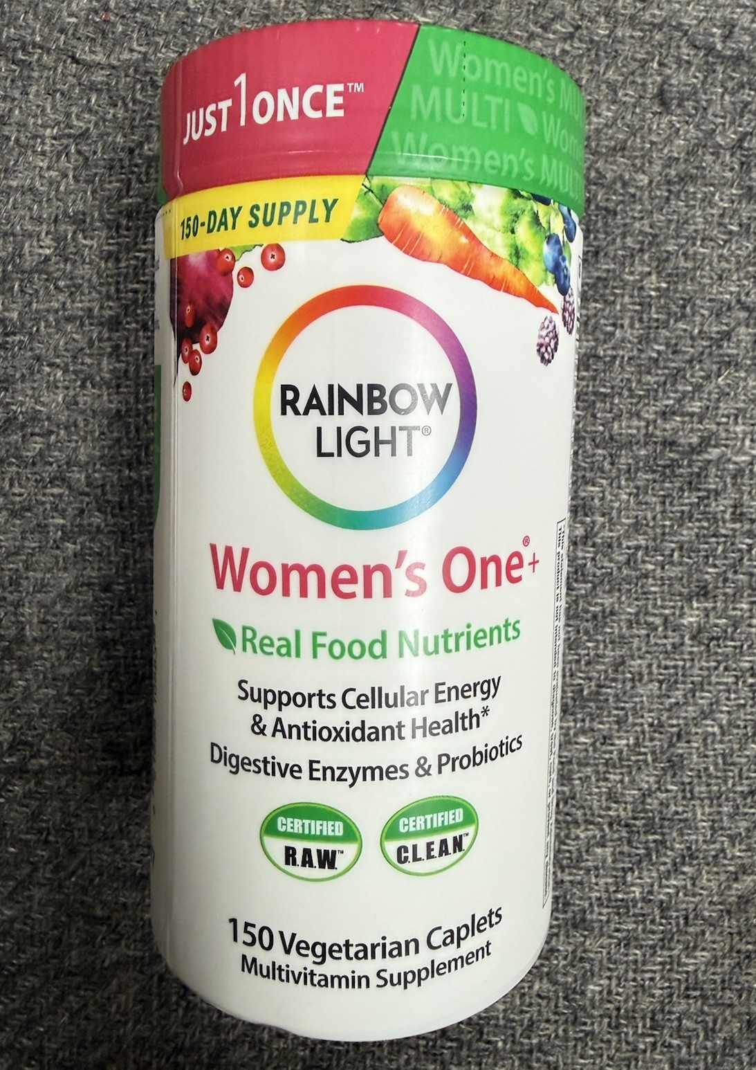 New Rainbow Light Women’s One+ Multivitamin, 150 Vegetarian Caplets Exp 3/2028 New Rainbow Light Women’s One+ Multivitamin, 150 Vegetarian Caplets Exp 3/2028