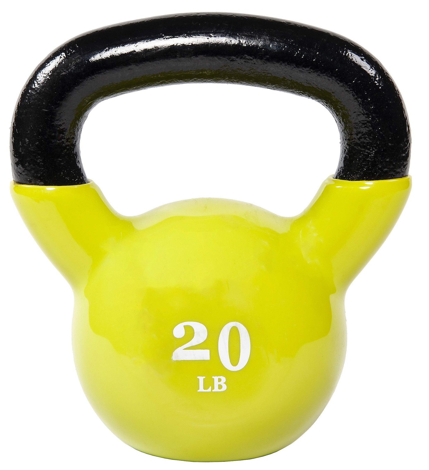 Fitvids All-Purpose Color Vinyl Coated Kettlebell, 5-50 Pounds, Yellow Fitvids All-Purpose Color Vinyl Coated Kettlebell, 5-50 Pounds, Yellow