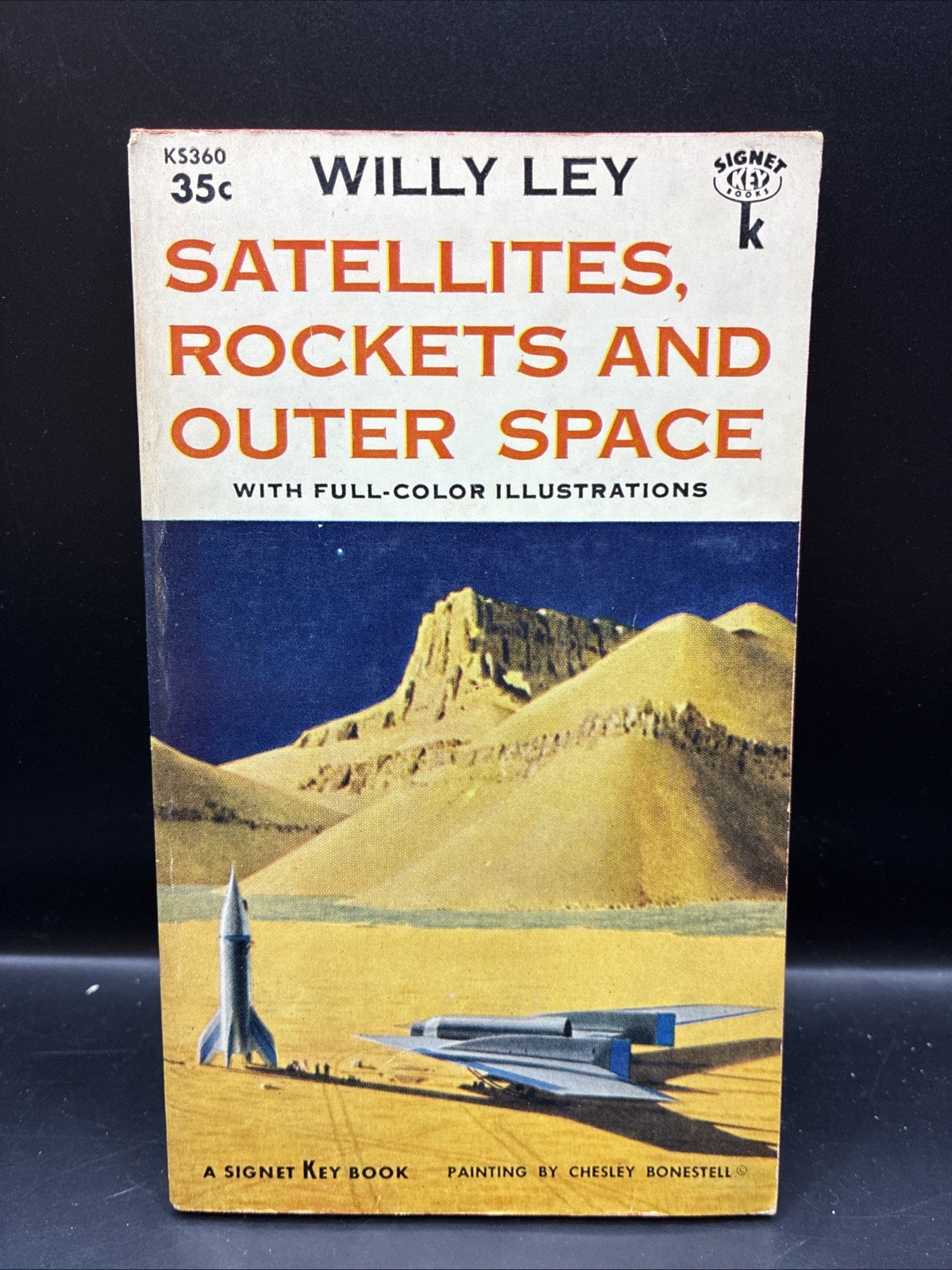 Vintage 1958 Satellites,Rockets and Outer Space, Willy Ley, Signet Key Paperback