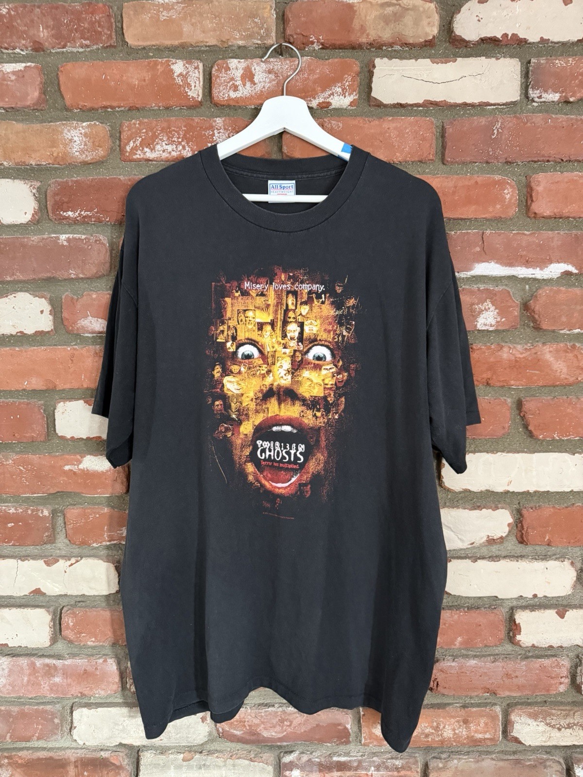 Vintage Horror Movie Thir13en Ghost Rare 2001 Single Stitched Shirt Size XL