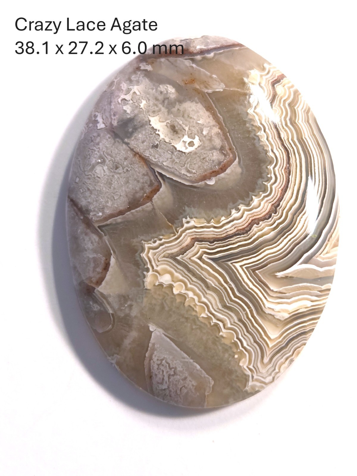 Crazy Lace Agate Cabochon