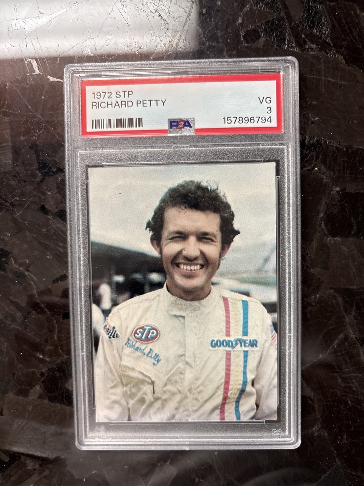 1972 STP Corporation Richard Petty NASCAR Rookie Card RC PSA 3 - Very Good 1972 STP Corporation Richard Petty NASCAR Rookie Card RC PSA 3 - Very Good