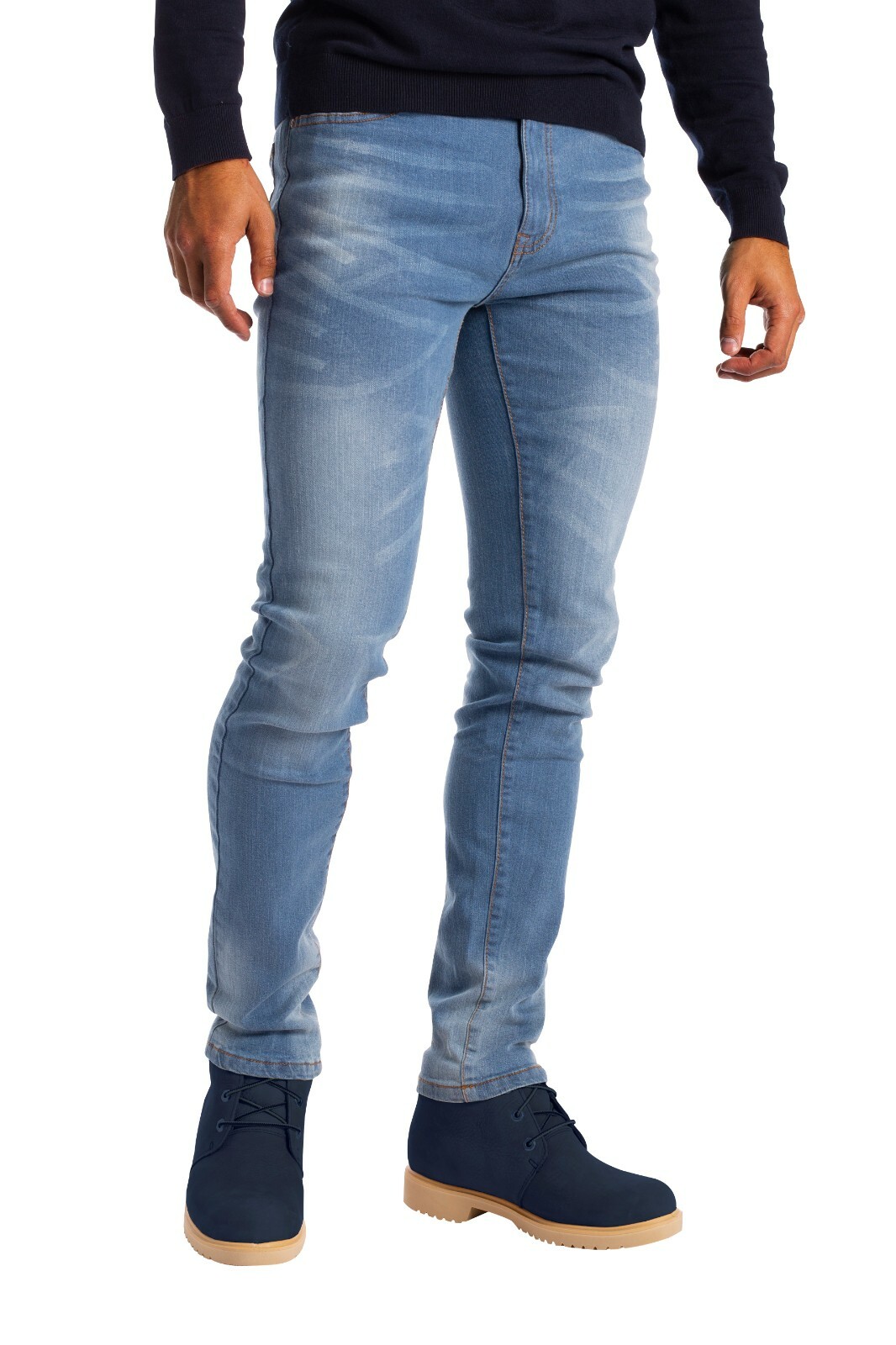 Men's Slim Fit Jeans Skinny Stretch Denim Pants