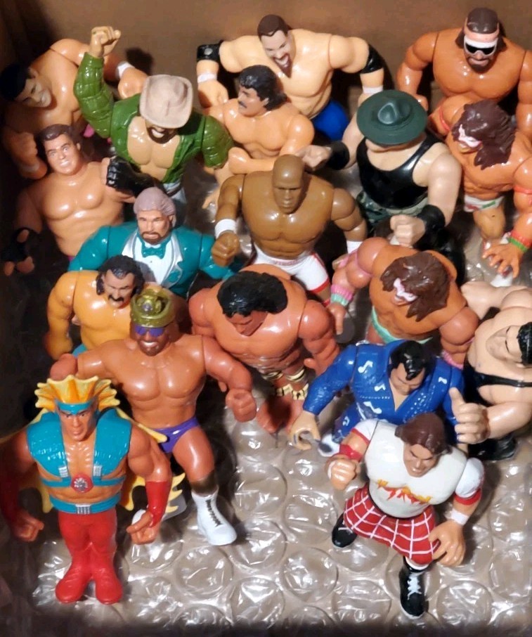WWF Hasbro Action Figures Lot of 18 Vintage 1990s Wrestling Warrior Andre Savage
