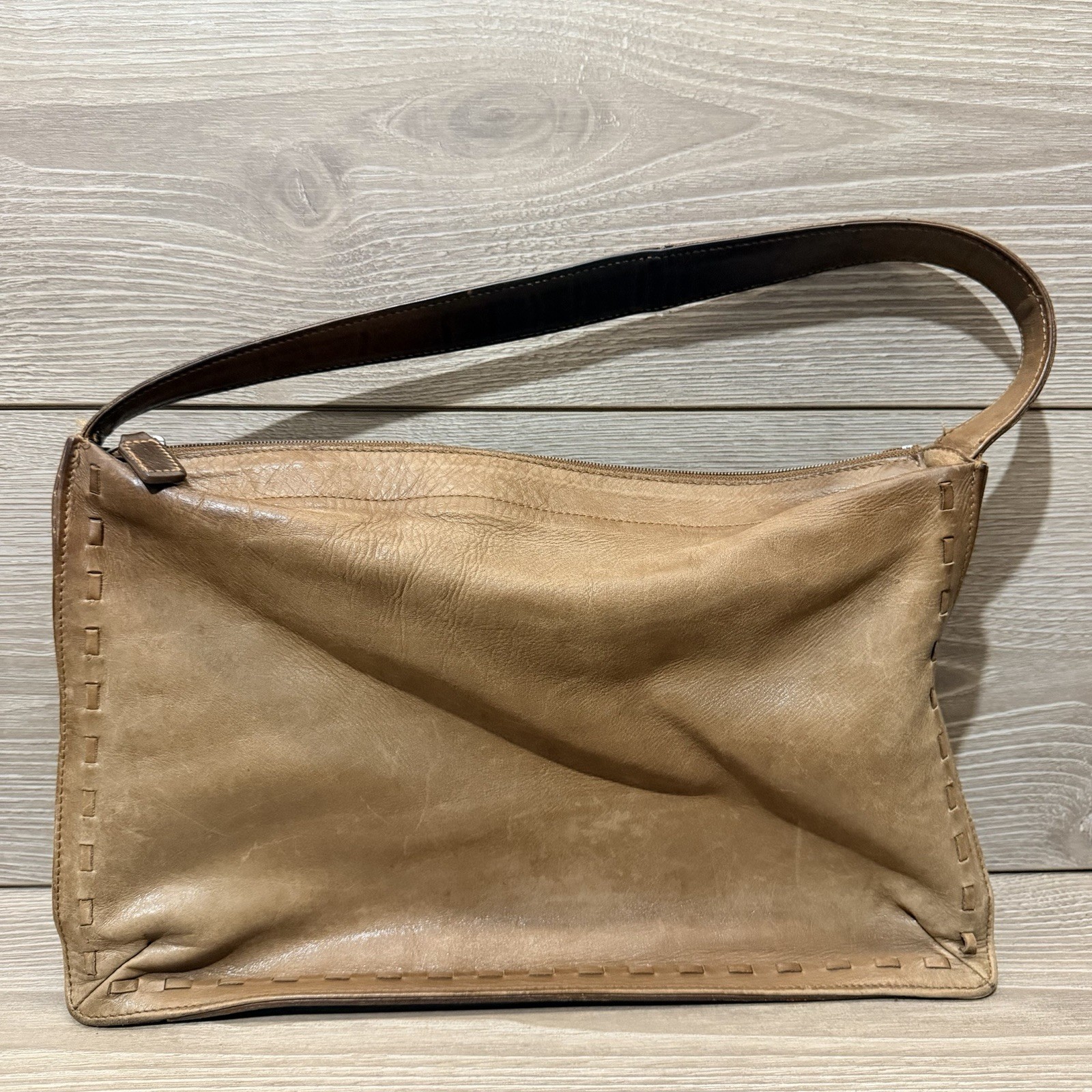 Vintage 80s COACH Old West End Shoulder Bag Cognac Brown Soft Leather Purse 9467
