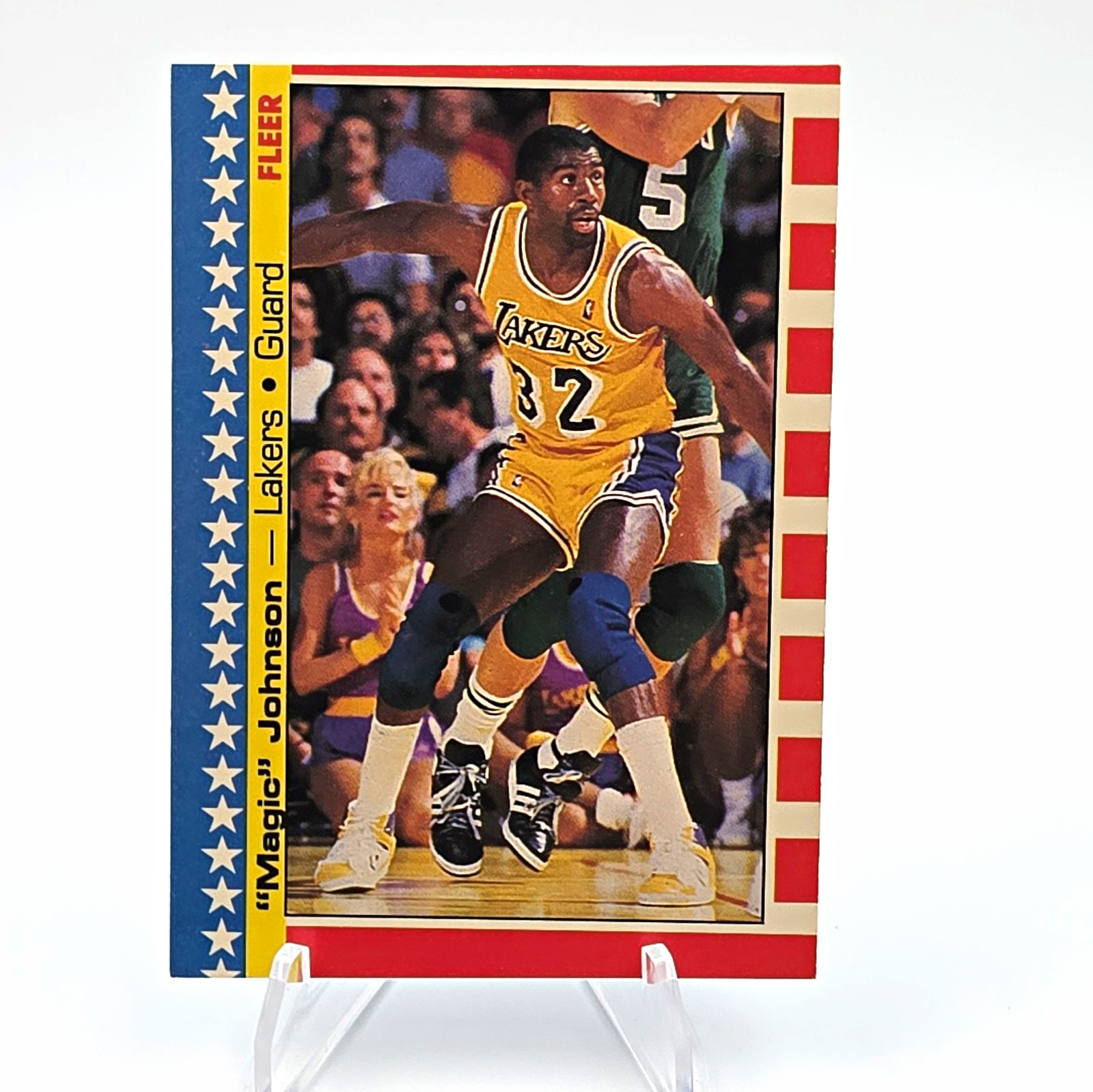 Fleer 1987-88 Stickers Magic Johnson #1 Los Angeles Lakers NBA Insert Fleer 1987-88 Stickers Magic Johnson #1 Los Angeles Lakers NBA Insert