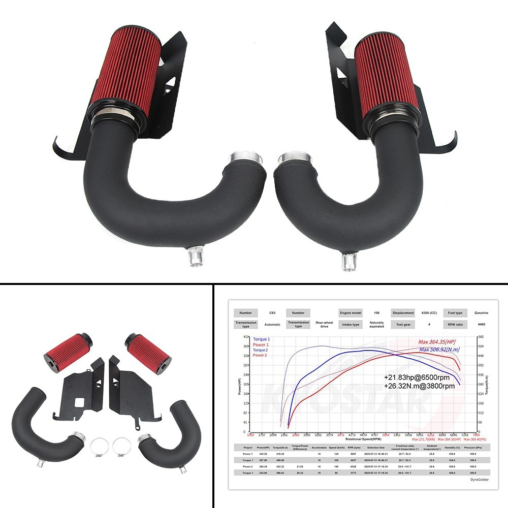 For 2015-2021 Mercedes-Benz C63 AMG GLC63 AMG 4.0T V8 Cold Air Intake System