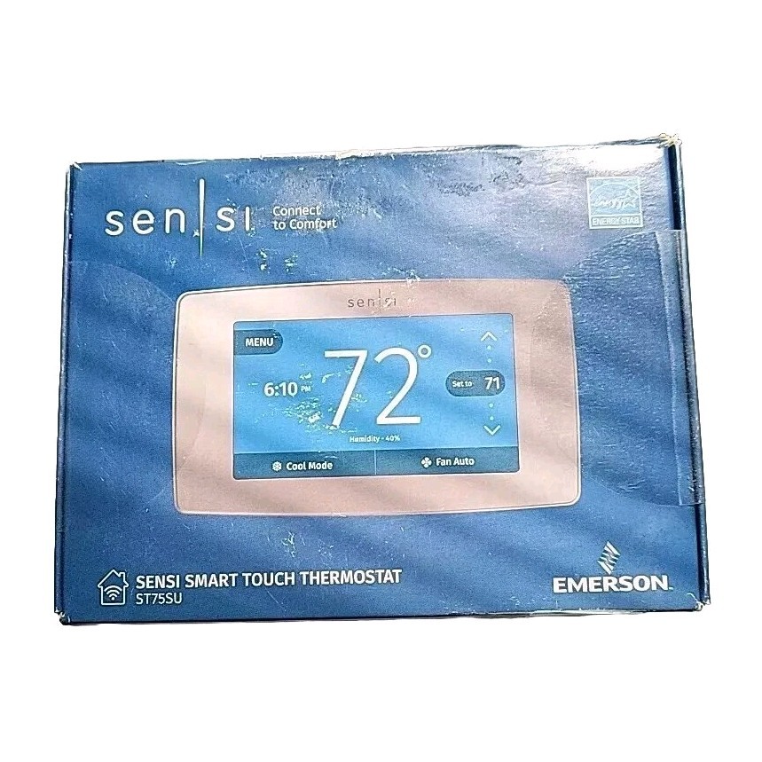 ​Emerson ST75S Sensi Touch 7-day Smart Thermostat w/Touchscreen C-wire Required