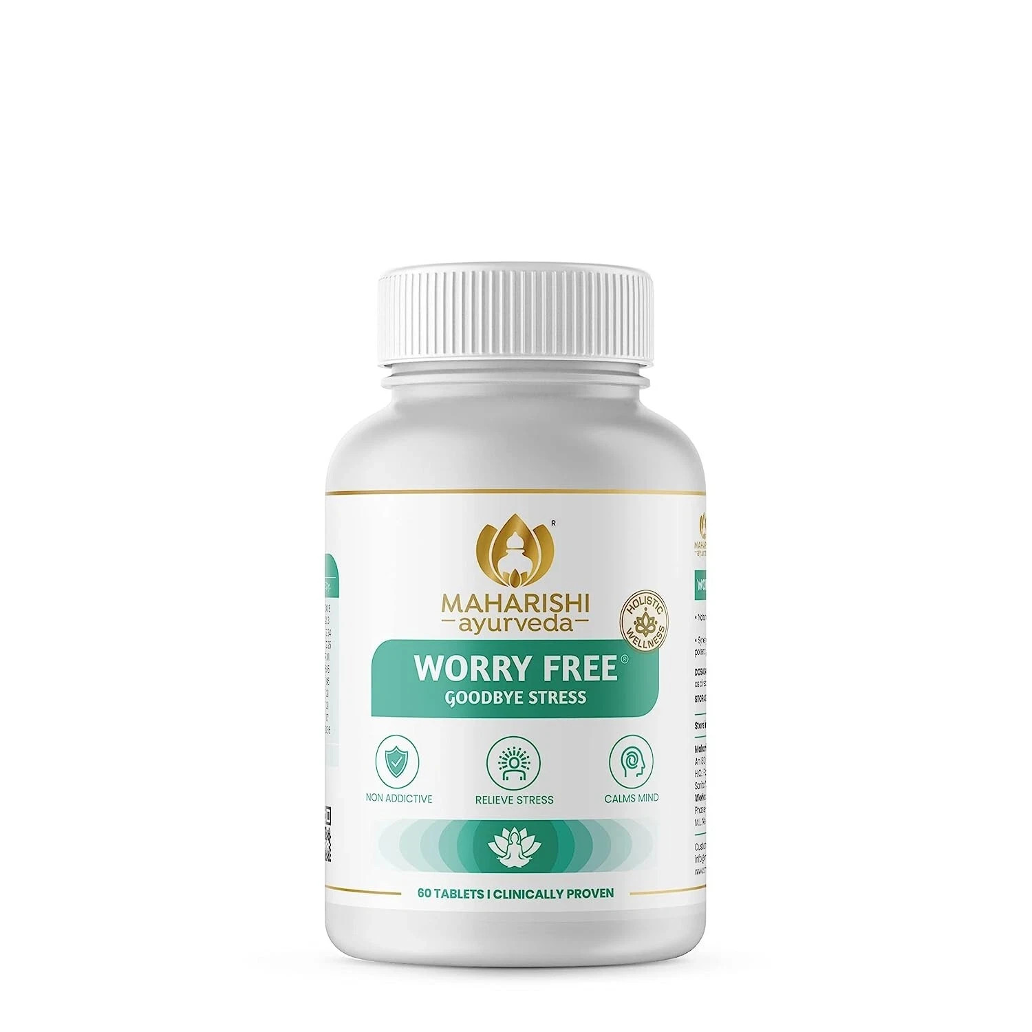 1 packs X Maharishi Ayurveda WORRY FREE 60 Tabs 