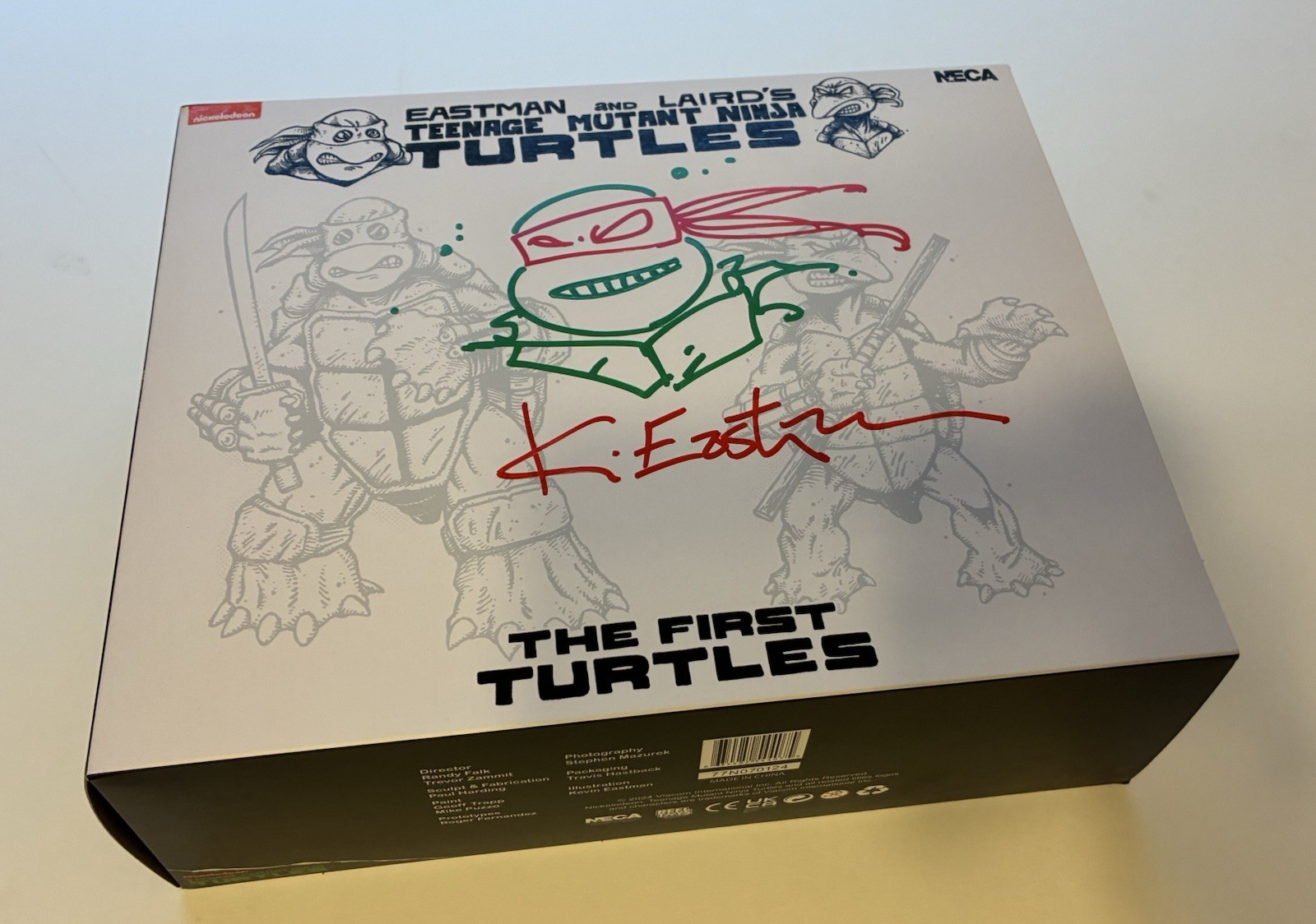 Neca The First Turtles Teenage Mutant Ninja Turtles Kevin Eastman Autographed