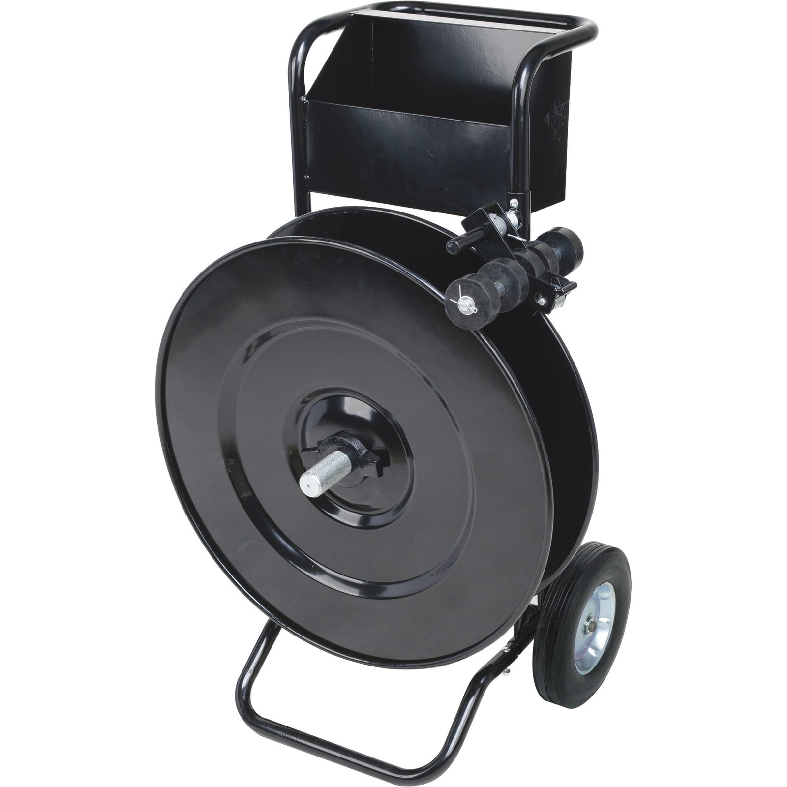 Strongway Poly and Steel Strapping Cart, 8in. Poly and 16in. Steel Capacity,