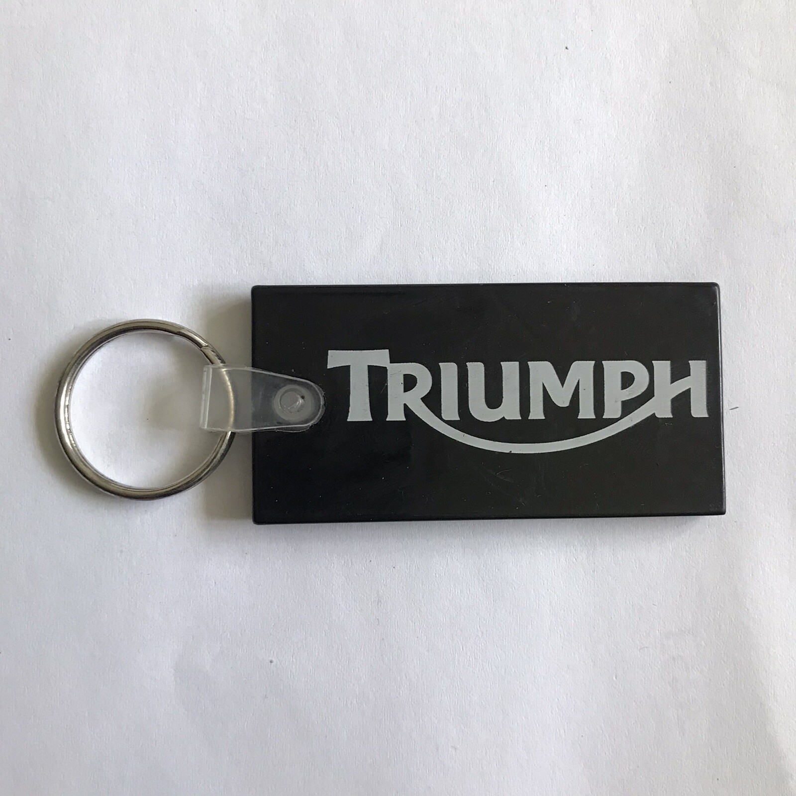 Genuine TRIUMPH WESTCHESTER NEW YORK USA Dealership Dealer Bike Key Ring Black Genuine TRIUMPH WESTCHESTER NEW YORK USA Dealership Dealer Bike Key Ring Black
