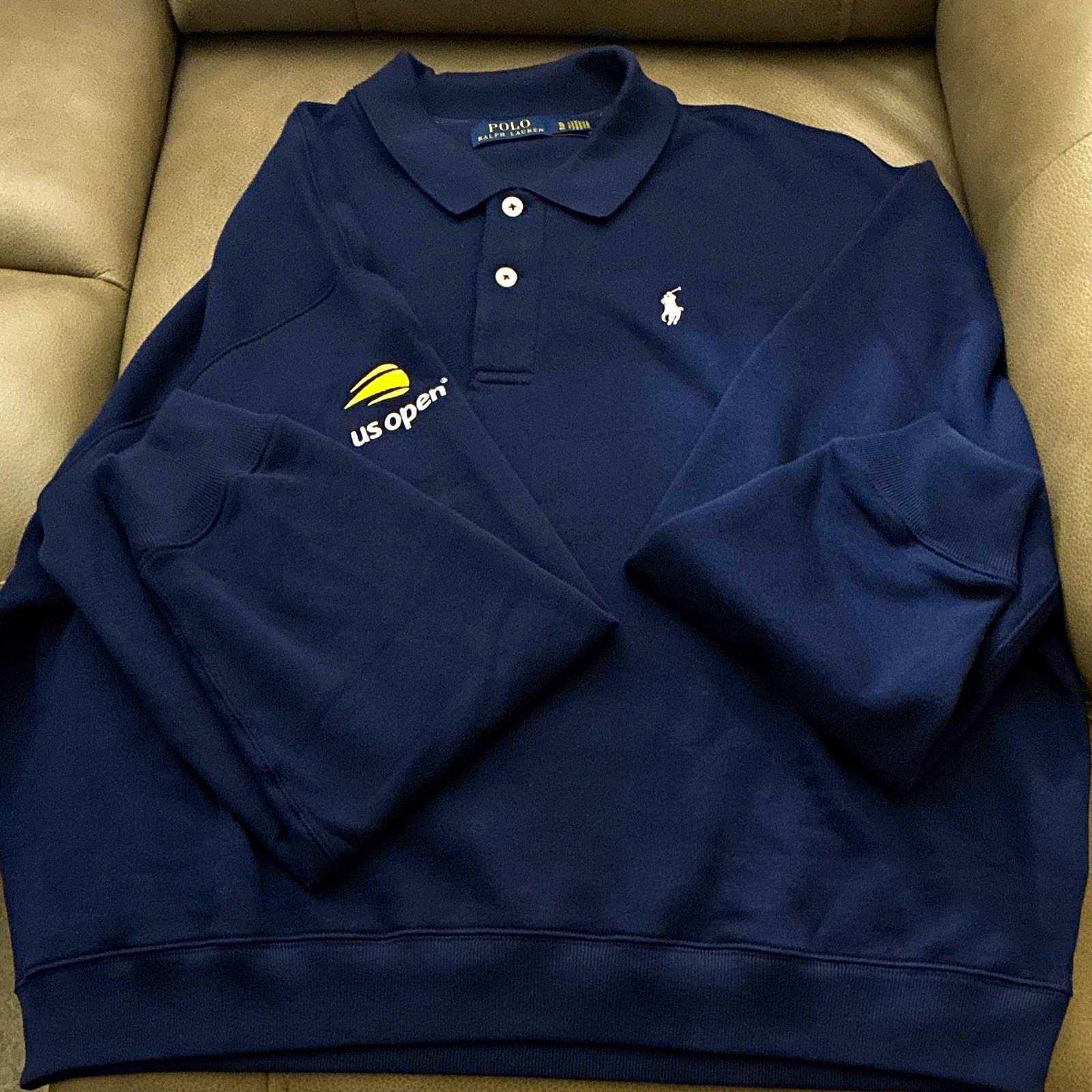 Limited Edition 2026 Polo Ralph Lauren US Open Navy XL Collared Polo Sweatshirt Limited Edition 2026 Polo Ralph Lauren US Open Navy XL Collared Polo Sweatshirt