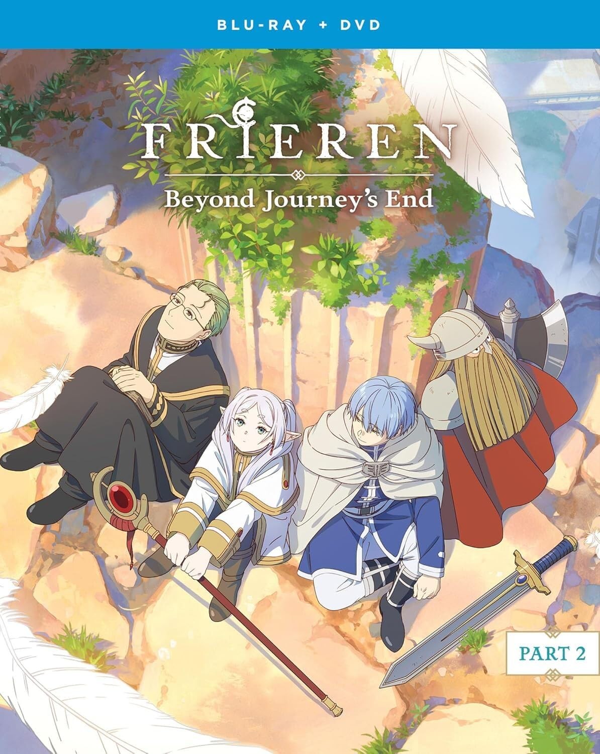 Crunchyroll Frieren Beyond Journey\'s End Season 1 Part 2 Blu-ray DVD 4-Disc Set