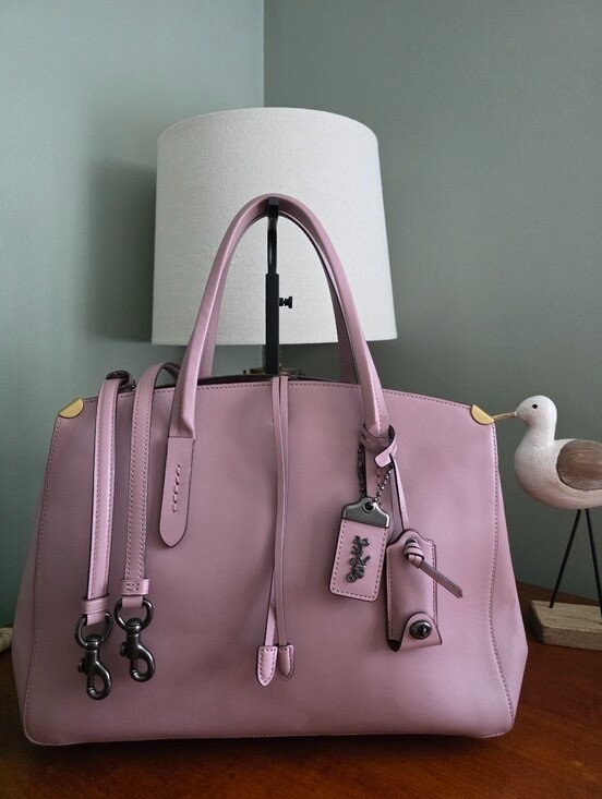 Coach 22821 Cooper Carryall Dusty Rose Glovetanned Leather Satchel Bag 1941