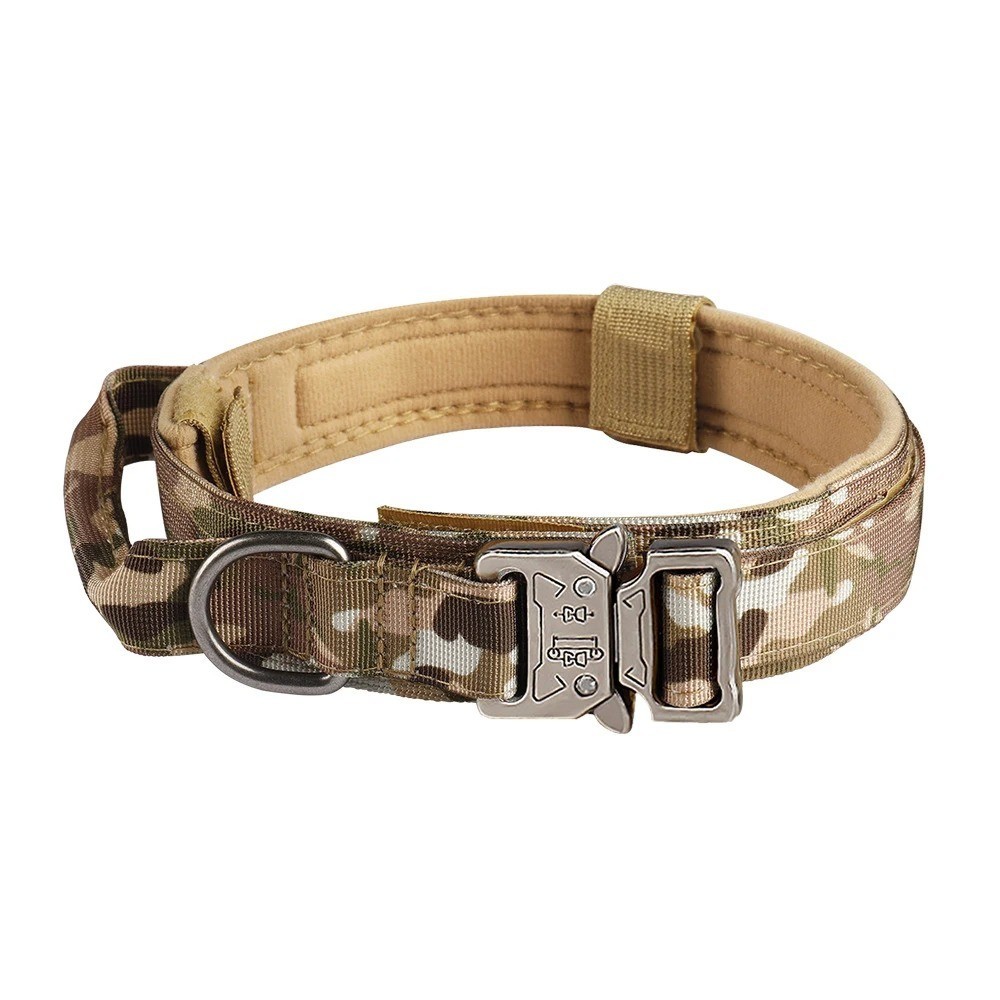 2\'\'Wide Tactical Heavy Duty Nylon Large Dog Collar K9 Military With Metal Buckle