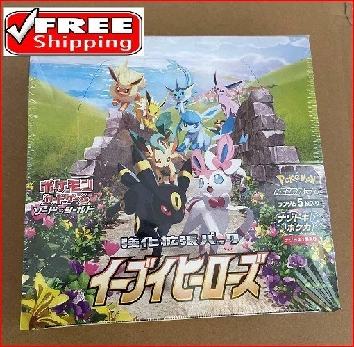 Pokemon Card Sword & Shield Booster Box Eevee Heroes Box Pokémon
