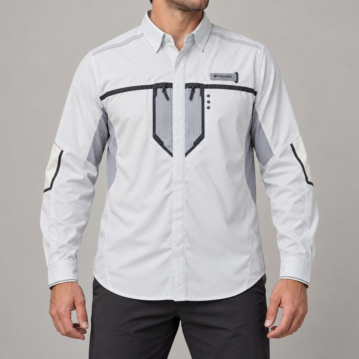 Columbia Omni Freeze Zero Shirt Mens Large Gray Long Sleeve Fishing Outdoor Columbia Omni Freeze Zero Shirt Mens Large Gray Long Sleeve Fishing Outdoor