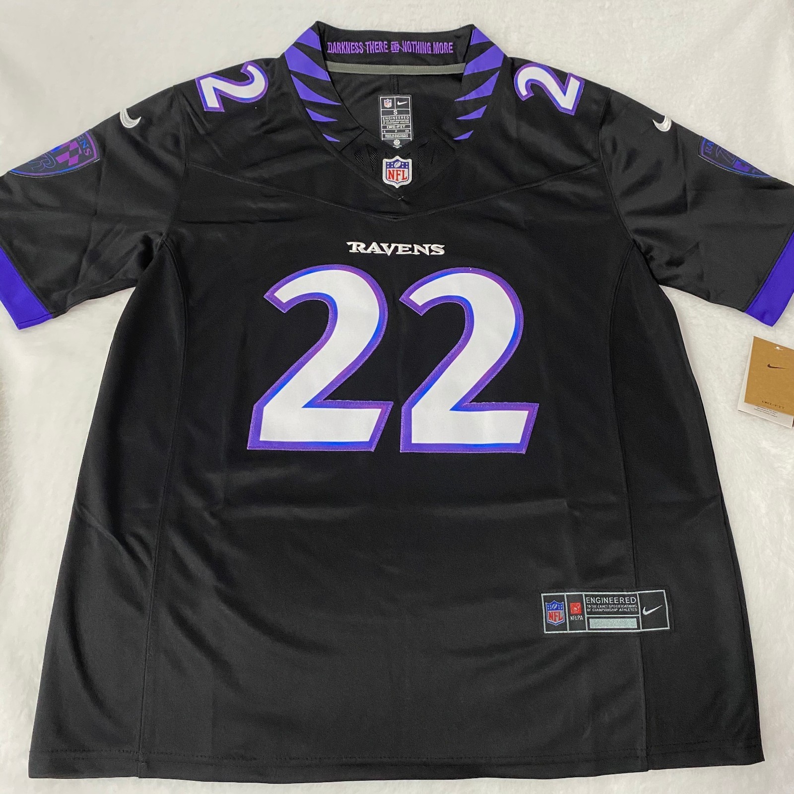 Derrick Henry #22 Baltimore Ravens Black Stitched Jersey (Men's Sizes S-4XL)