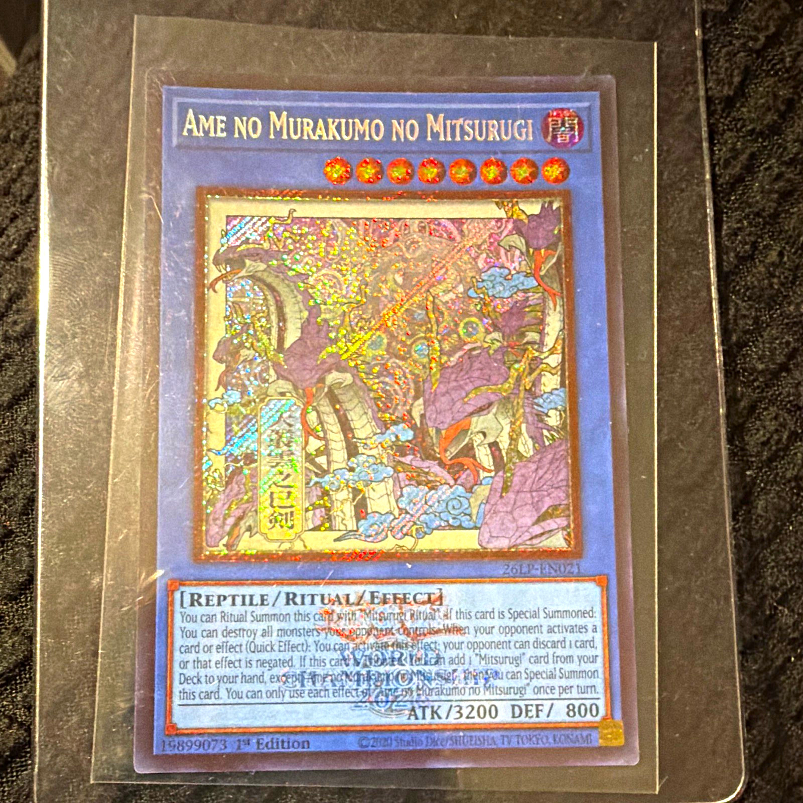 Yu-Gi-Oh  Ame no Murakumo no Mitsurugi ALT ART 