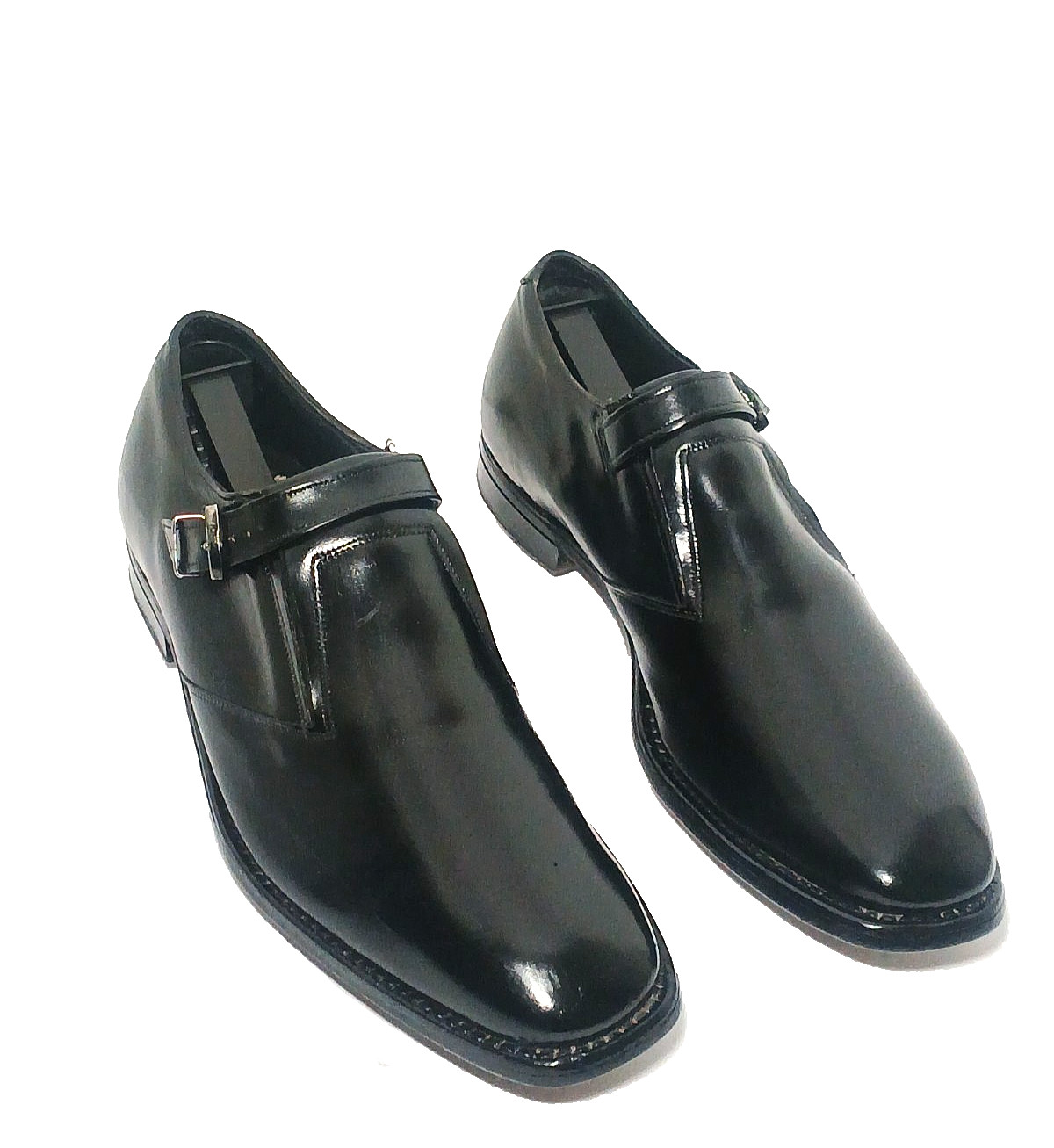 VTG Johnston Murphy Crown Aristocraft Monk Strap Golf Shoes US 9.5 C/A Black USA