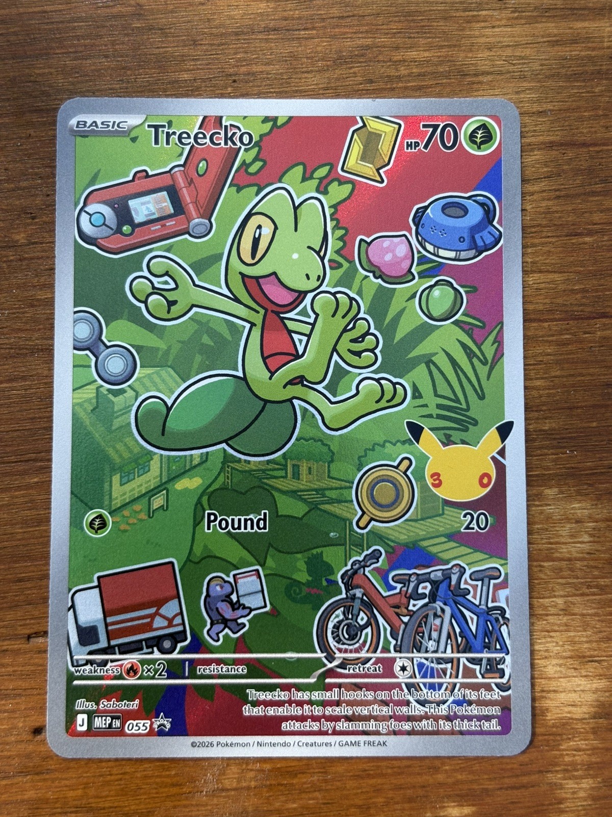 Treecko MEP 055 - NM First Partner Series 3 Illustration Rare Promo 30th Hoenn Treecko MEP 055 - NM First Partner Series 3 Illustration Rare Promo 30th Hoenn
