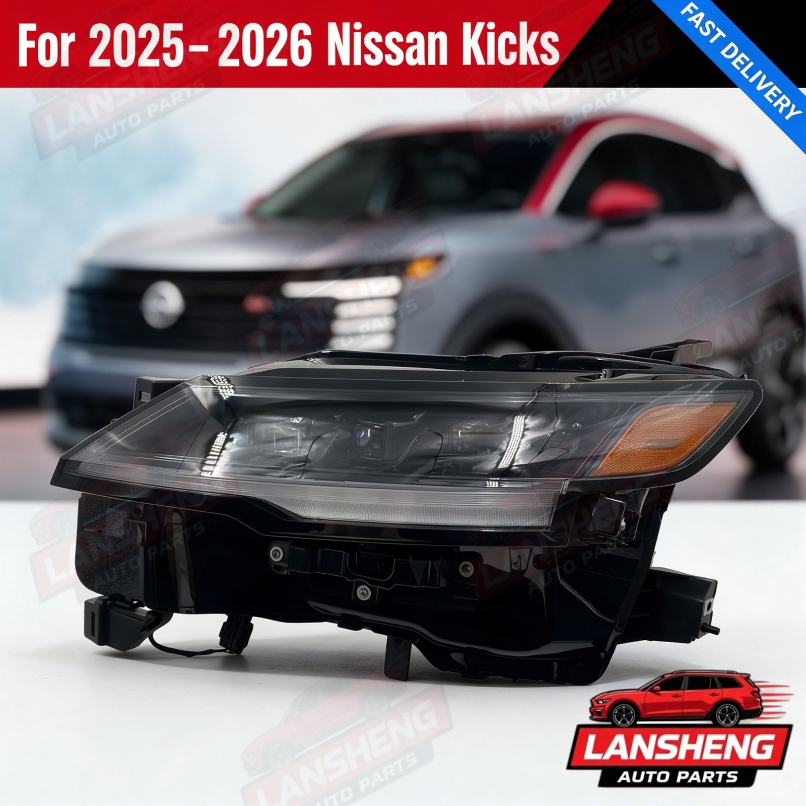 For Nissan Kicks 2025-2026 260607LF5A Left Driver Side LED Headlights Assembly