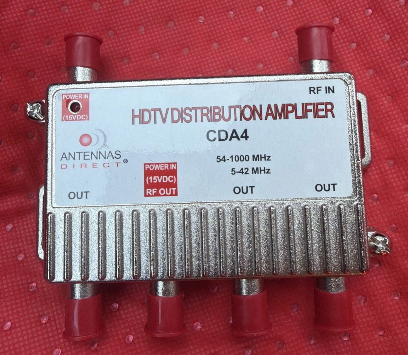 Antennas Direct CDA4 HDTV Drop Amplifier Coax Signal Booster