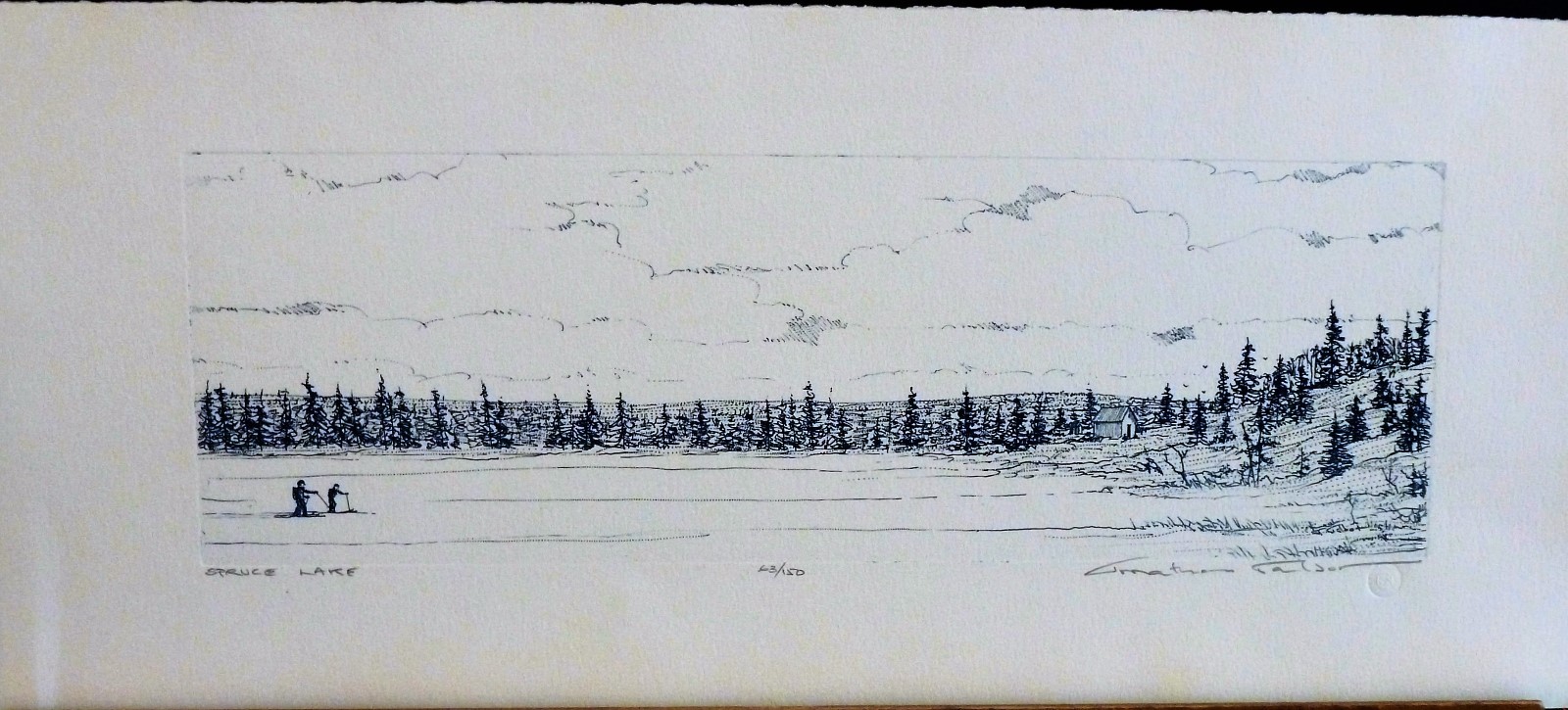 JONATHAN TALBOT  ORIGINAL  ETCHING  \